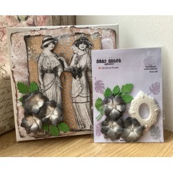 Ensemble fleurs et plâtre...